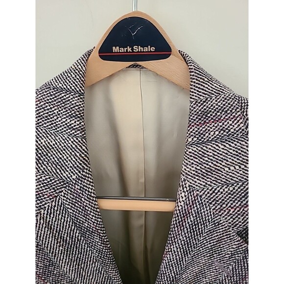 Mark Shale Harris Tweed 100% Wool 2 Button Blazer Sport Coat Jacket Vintage 38S - Picture 2 of 10